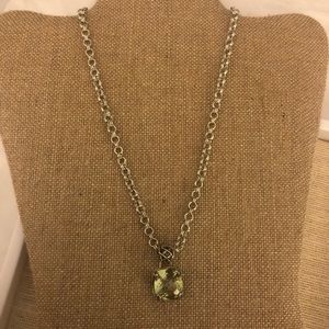 Baroque Peridot Quartz Necklace